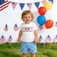 thumbnail image 4 of Jamsmile Toddler Boys Outfit Sets 2 Piece Short Sleeve Tshirts And Shorts Independence Day Kids Boys Casual PlayWear, 4 of 7