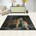 thumbnail image 3 of Coolnut Lightweight Soft Area Rugs, 80 x 58 inch（6'8" x 4'10"） Tigers On The Outside Floor Mat for Kids Playing Room Hardwood Floor Living Room Nursery Rugs, 3 of 6