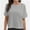 Light gray, variant on Summer Tops Womens Solid T Shirts for Women Loose Shirts Basic Tee