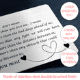 thumbnail image 3 of Tarjeta de inserción de billetera grabada, tarjeta de billetera personalizada, tarjeta de aniversario, regalo de te amo, clip de billetera para esposa, esposo, novia, novio, prometido,, 3 of 7