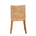 thumbnail image 5 of bali & pari Rowen Boho Dining Chair, Handwoven Natural Kubu Rattan, Light Honey, 5 of 10