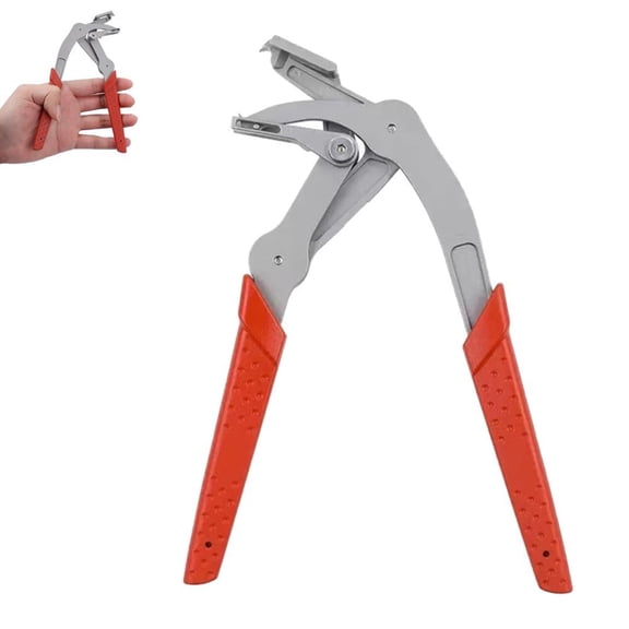 SharkTRUE Universal Auto Clip Removal Tool with Spring-Loaded Lever - 4-Point Support for Damage-Free Panel & Trim Removal