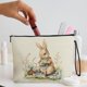 thumbnail image 4 of Easter Storage Bag Foldable Makeup Organizer Portable Travel Cosmetic Pouch with Zipper Closure Cute Bunny Egg Pattern Waterproof Toiletry Bag for Women Girls Accessories Home Decor Holiday Gift, 4 of 6