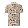 thumbnail image 4 of Rocae Abstract Coffee for Men's Short Sleeve Polo Shirt, Quick Drying Performance Moisture Wicking Sports Men's Golf Shirt Medium, 4 of 9