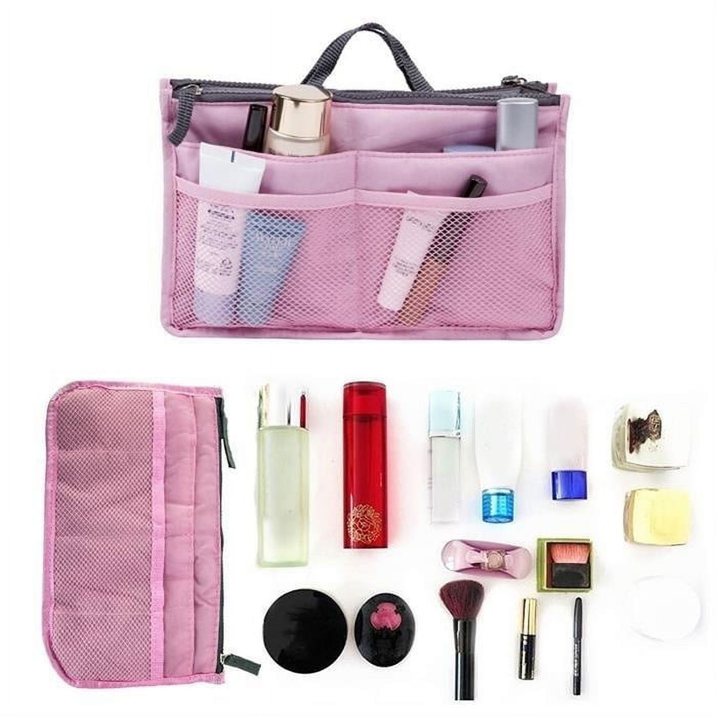  Xuccus for Speedy Nano 20 Bag Purse Insert Organizer Makeup  Handbag Travel Organizer Inner Purse Cosmetic Bag Toiletry Bag - (Color:  Side-Zip Coffee 20) : Beauty & Personal Care