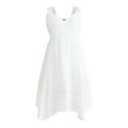 thumbnail image 4 of Terra & Sky Women's Plus Black Label Handkerchief Hem Midi Dress, Sizes 0X-4X, 4 of 4
