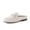 Bone, variant on Yummy Slip On Womens Mules, Business Casual Loafers for Women with Low Heel and Metal Chain Detail