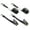 Black, variant on ARSKEN High-Strength 2 pcs Ratchet Tie Down Strap 1" x 197"(2200lb Break Strength) for Heavy Equipment, with Strong S Hook and Corrosion Resistant Metal Button for Rack, Truck, Cargo, Moving & More