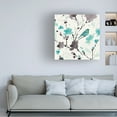 thumbnail image 2 of Trademark Fine Art 'Flowing II Teal and Grey' Canvas Art by Pela, 2 of 4