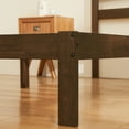 thumbnail image 6 of Subrtex 12" Solid Wood Platform Bed Frame with Headboard, Walnut, Full, 6 of 9