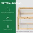 thumbnail image 4 of Outsunny Wooden Cold Frame Greenhouse Garden Portable Raised Planter with Openable Top for Indoor, Outdoor, Flowers, Vegetables, Plants, 35.5" x 20.5" x 19.5", Light Brown, 4 of 10