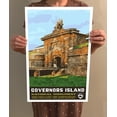 thumbnail image 4 of Governors Island National Monument Vintage Travel Poster / Postcard WPA Style Retro, 4 of 4
