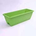 thumbnail image 3 of Práctica jardinera de plástico rectangular para cultivo de verduras, maceta de gran capacidad y duradera, suministros para jardín, 3 of 5