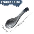 thumbnail image 3 of Ceramic Asian Soup Spoon,Japanese Retro Ceramics Soup Spoon,Long Handle Perfect Depth Spoon for Japanese Ramen Noodles,Chinese Dumpling,Pho,Miso,Wonton,Dishwasher Safe, 3 of 6