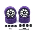 thumbnail image 1 of Alloy Rims Wheel Tires Hub Adapter For WLtoys 1/12 1/14 1/18 LC 1/14 Improve RC Car S Performance Purple 1Set, 1 of 6