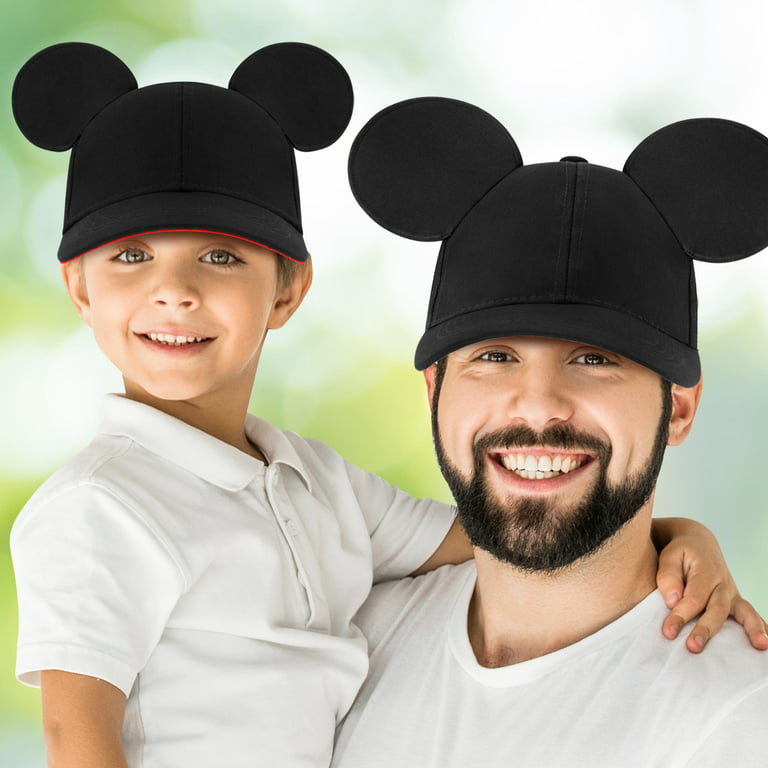 Disney Mickey Mouse Ears Hat, Set of 2 for Daddy and Me, Matching Adult and  Toddler Baseball Cap, Boys Size 2-4 Or 4-7