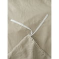thumbnail image 6 of Move Over Taupe Bedding Set Soft Washed Microfiber Wave Tassel Duvet Cover Set King, 6 of 7