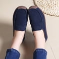 thumbnail image 4 of Purcolt Womens Faux Suede Loafers Dressy Casual Round Toe Slip On Boat Shoes Comfort Thick Soft Sole Flats Shoes for Walking Work Office, 4 of 9