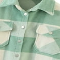 thumbnail image 3 of Womens Plaid Button Down Blouses Coat Thicken Jackets Cardigans Oversize Shirts S, 3 of 6