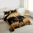 thumbnail image 3 of jejeloiu Wildlife Animal Bear Full Size Comforter Sets,Country Farmhouse Lodge Bedding Comforter Set,Rustic Plant Pine Bedding Sets For Boys,Super Cozy Room Decor Reversible,3pcs, 3 of 8