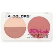 (2 Pack) L.A. Colors CBL809 Hottie 3D Blush Contour, 0.28 oz (2 pack)