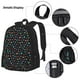 thumbnail image 3 of Disketp Multi-Colored Stars Mochila Estampada de Gran Capacidad con Lonchera y Estuche, Set de 3 Piezas para Estudiantes, 3 of 7