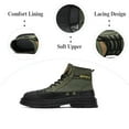 thumbnail image 2 of Mens Casual Boots Waterproof Hiking Boots Lightweight Non-slip Safety Boots Breathable Outdoor Work Boots Green 8.5 US, 2 of 7