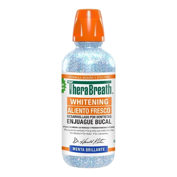 Enjuague Bucal Therabreath Dientes brillantes 473 ml