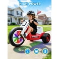 thumbnail image 6 of LIGIANT Apex T7 24-Volt Kids Electric Trike with LED Front Wheel, Adjustable Seat & Built-in Music, 5 MPH Speed, 66 lb Capacity, Battery Powered Ride-On for Ages 3 and Up, 6 of 8