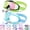 Green & Blue, variant on Vvinca Kids Swim Goggles with Comfort Fabric Strap for Ages 3-14