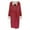 Red, variant on AOOCHASLIY Bath Robes for Women Clearance Plush Robes Winter Ladies Lengthened Shawl Bathrobe Long Sleeve Robe Hooded Coat