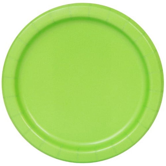 Paper Plates, 7 in, Lime Green, 20ct (Pack of 2)