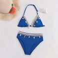 thumbnail image 2 of Shadoumai Girls Tankini Swimsuits Size 12 Ruffle Bikini Sets Adjustable Straps Girls Tankini Swimsuit 3 Pieces Ribbed Girls Bathing Suit&nbsp;size 12, 2 of 9