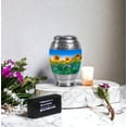 thumbnail image 6 of Sunflower Mini Urn For Ash Adult Male, Blue Keepsake Memorial Urn For Man And Women, 3 Inch Small Urns For Adult Ashes Mom And Dad, Sunset Miniature Keepsake For Ashes Of Loved Ones, 6 of 7