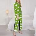 thumbnail image 4 of Junzan Funny Sheep Doing Yoga Print Womens Pajama Sets,Long Sleeve Button Down For Women Pjs 2 Piece, 4 of 9