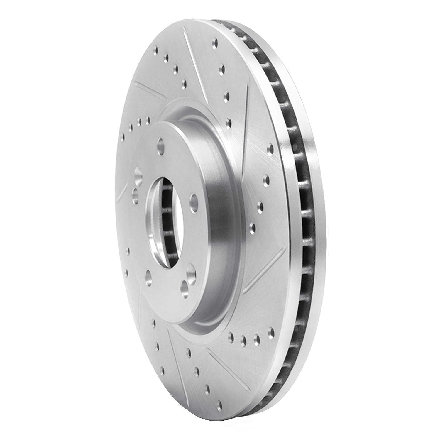 Dynamic Friction Company 631-03019R DFC Brake Rotor - Drilled And Slotted - Silver