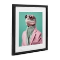 thumbnail image 2 of Stupell Industries Contemporary Hipster Iguana Portrait Black Framed Print Under Glass, 13 x 13, by Roozbeh, 2 of 8