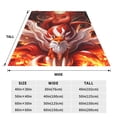 thumbnail image 3 of Vsdgher Red Leaf Flame Fox Ultra-Soft Micro flannel Blanket Throw Blankets for Couch Sofa, Bed (4 sizes)-50"x40", 3 of 7