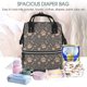 thumbnail image 5 of Fotbe Animal Paw Mochila Maternidad - Lona de Sarga Impermeable, Mochila de Pañales de Gran Capacidad con Múltiples Bolsillos y Correas Ajustables, 5 of 6
