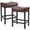 Brown, variant on ZUNMOS Bar Stools Set of 2, 24 Inch Modern Counter Height, Metal Base, PU Leather Saddle Seats, Brown