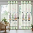 thumbnail image 5 of Outdoor Curtains for Patio Waterproof, Easter Outdoor Privacy Panels Grommet, Spring Gnomes Floral Bunny Eggs Green Lattice Blackout Outside Curtains for Porch/Cabana/Pergola/Gazebo 54"x84", 1 Panel, 5 of 8