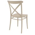 thumbnail image 5 of Compamia Cross Resin Outdoor Chair Taupe, Set of 2, 5 of 5