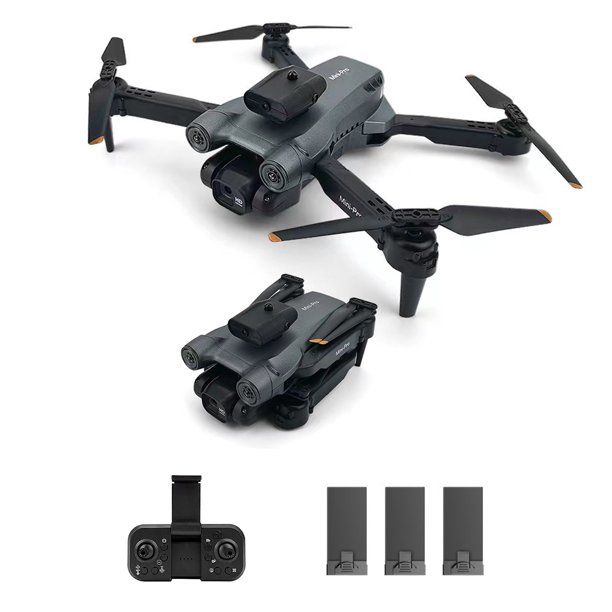 Aviones de juguete 3 baterías FPV Drone de cuatro ejes para adultos principiantes Battery3 Ndcxsfigh libre de BPA