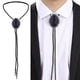 thumbnail image 2 of Vintage estilo tie rodeo vaquero cuero occidental collar disfraz para hombres Negro Colcomx Corbata Bolo para Hombre, 2 of 7
