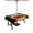 Black, variant on Outdoor Tablecloth with Umbrella Hole, Baseball, Spillproof Waterproof Outdoor Table Cover, Sports Theme Gradient Orange Blue Black Patio Tablecloths for Party Picnic Camping, Rectangle 60"x84"