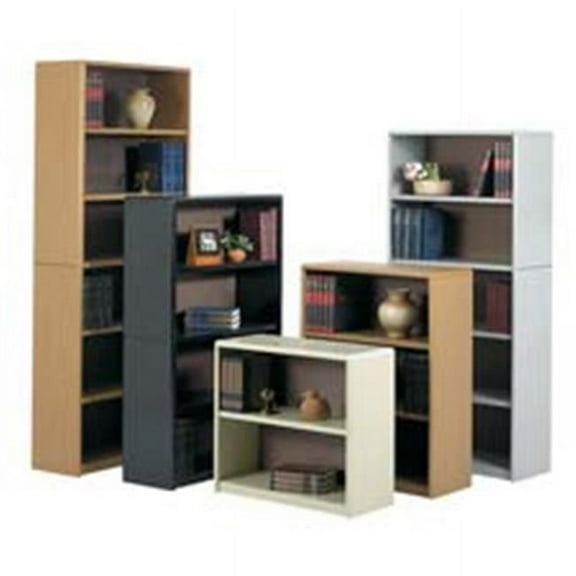 Safco Products Company SAF7173BL 5 Shelf Bookcase- 31-.75in.Wx13-.50in.Dx67in.H- Black