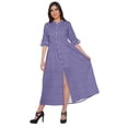 thumbnail image 1 of Moomaya Printed Kurta Summer Wear Ladies Kurti Front Slit Tunic Tops Women, 1 of 5