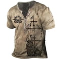 thumbnail image 2 of Camisetas Vintage para hombre, camiseta de manga corta con estampado 3D de barco, Top de navegación de gran tamaño, ropa de calle Punk, 2 of 4