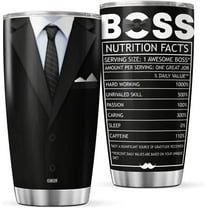 Boss Lady Mugs Stainless Steel Coffee Tumbler Bosses Cups Tumblers 20 Oz Wine Water Mug Funny Insulated Travel Cup Gifts For Women On Birthday Farewell Retirement Day