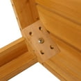 thumbnail image 5 of Ktaxon Outdoor Wooden Square Side End Table, Fir Wood Natural, 5 of 12